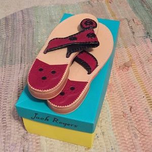 Garnet and black Jack Rogers size 9